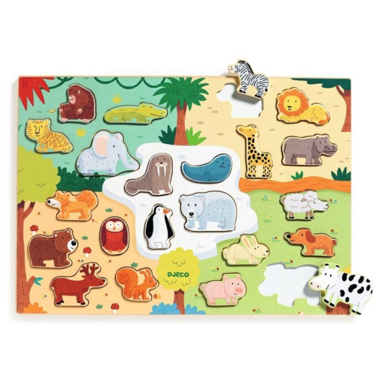 Encajable puzzlo animo DJECO