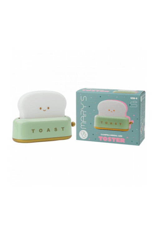 lampara de noche led tostadora verde MARY´S