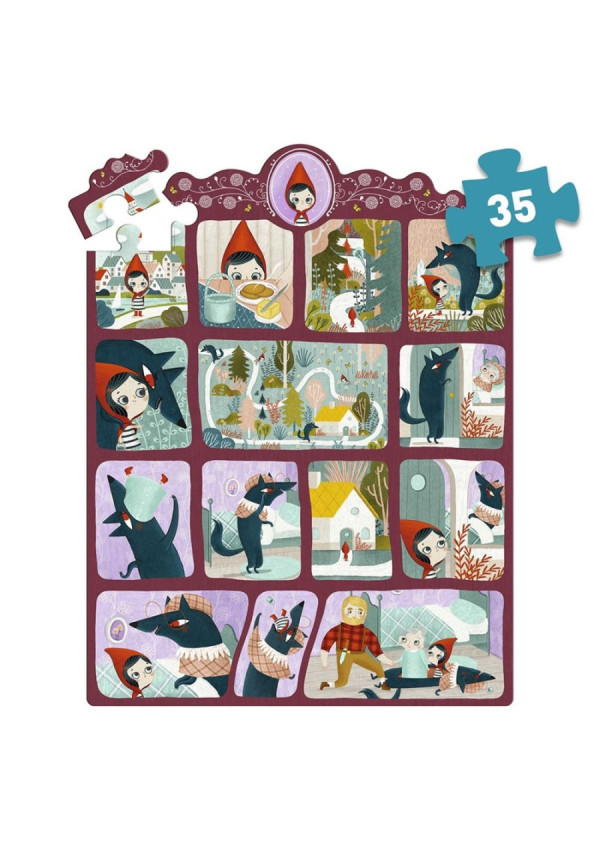 Puzzle Cuentos Caperucita Roja DJECO
