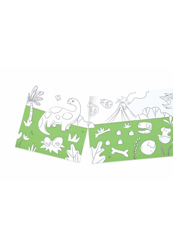 Rollo de Papel para Garabatos de Dinosaurios