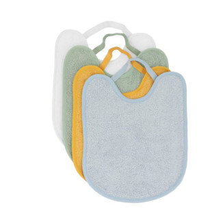 Pack 4 Baberos Rizo Blue/Mustard/Sage/Ivory TUTETE
