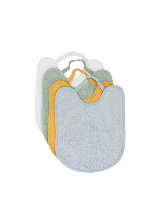 Pack 4 Baberos Rizo Blue/Mustard/Sage/Ivory TUTETE
