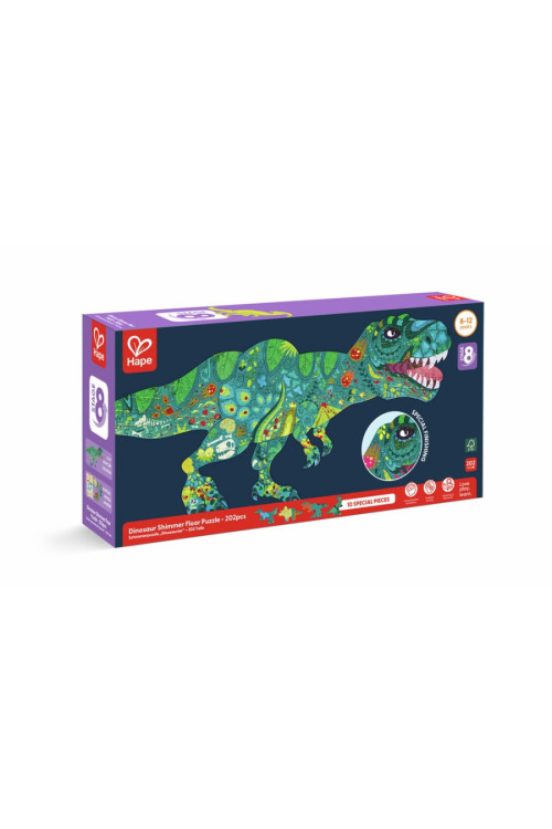 Puzzle de Suelo Brillante de Dinosaurios - 200 pzs HAPE Puzzle de Suelo Brillante de Dinosaurios - 200 pzs HAPE
