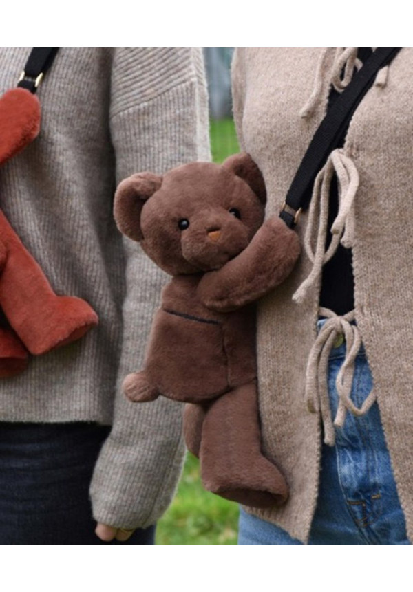  Bolsito oso marrón glacé 30 cm DOUDOU ET COMPAGNIE