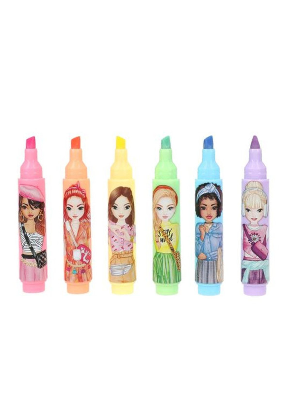Rotuladores mini fluorescentes borrables Top Model BY DEPESCHE