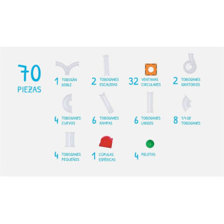 Imanix Tobogán 70 piezas BRAINTOYS