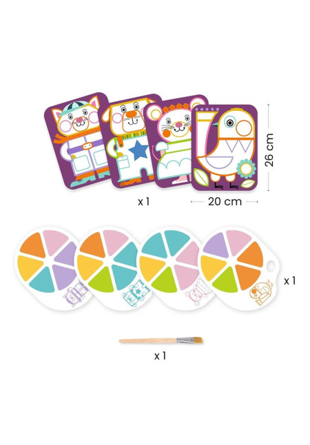 Pintura con paleta Los mofletudos DJECO