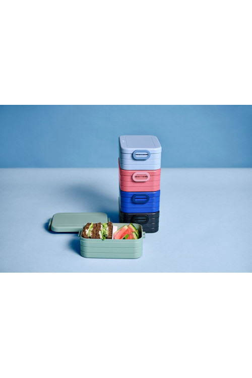 Caja almuerzo midi separador nordic azul MEPAL