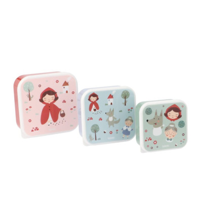 3 cajas almuerzo  Little Red TUTETE