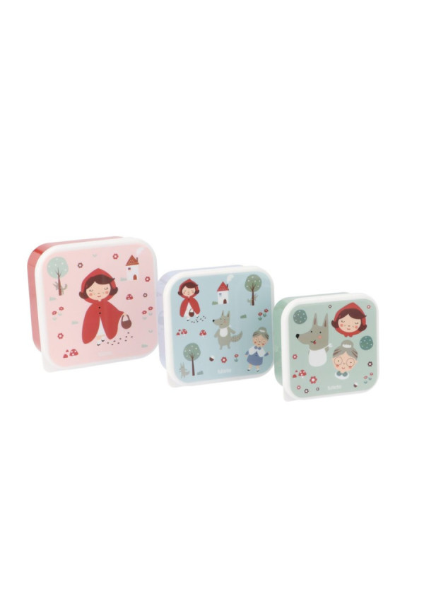 3 cajas almuerzo  Little Red TUTETE