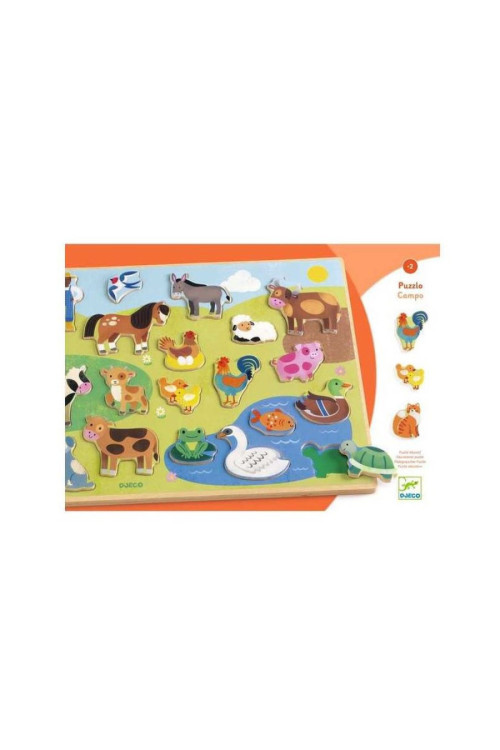 Encajable Puzzlo Campo DJECO