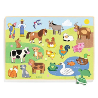 Encajable Puzzlo Campo DJECO