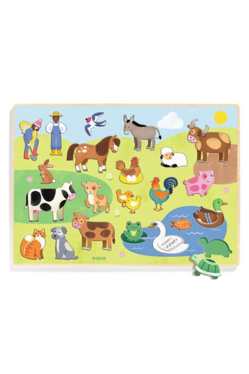 Encajable Puzzlo Campo DJECO