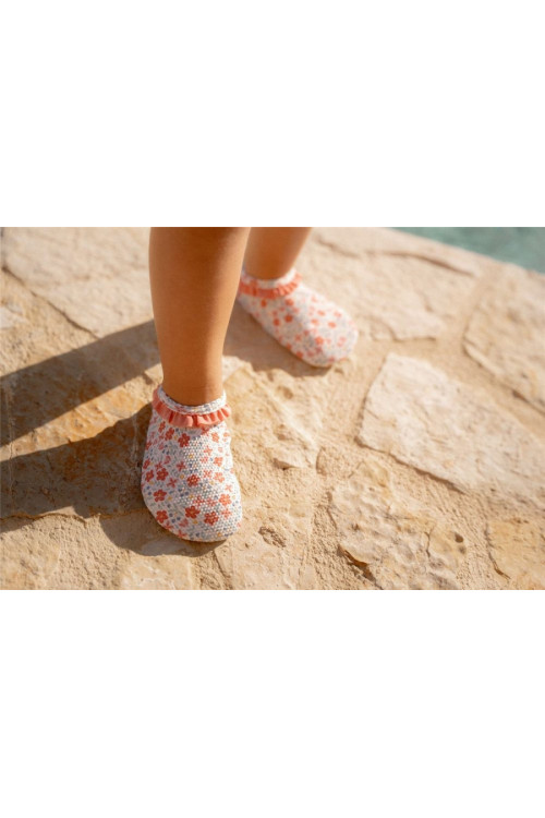 Zapatillas antideslizantes flowers LITTLE DUTCH