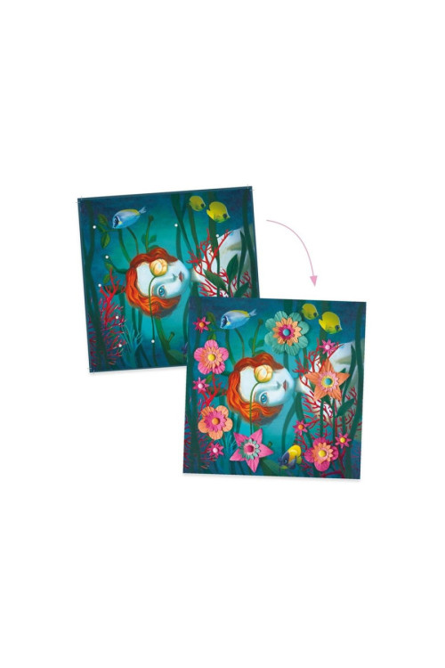 Papel Creativo 3D Rock'n Rosas DJECO