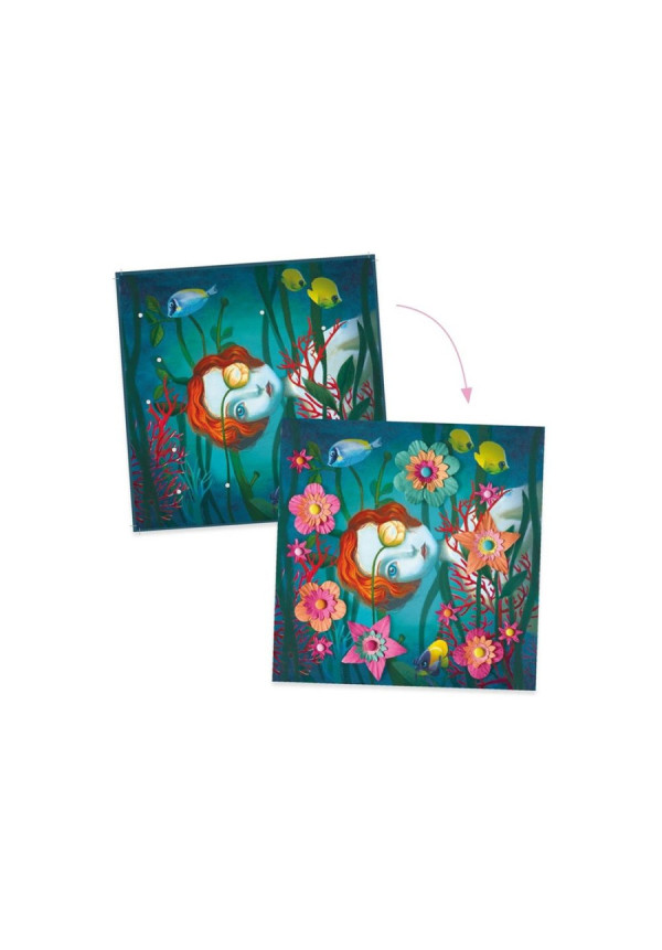 Papel Creativo 3D Rock'n Rosas DJECO