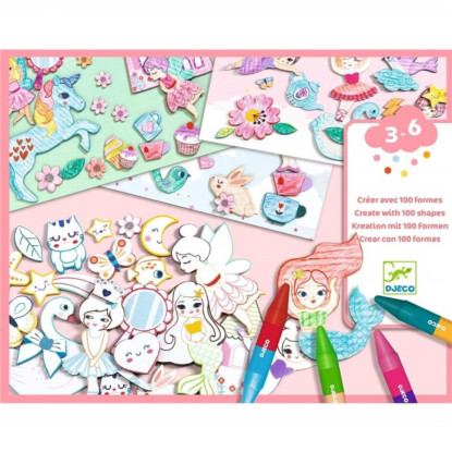 Crear con formas niñas DJECO