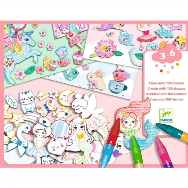Crear con formas niñas DJECO