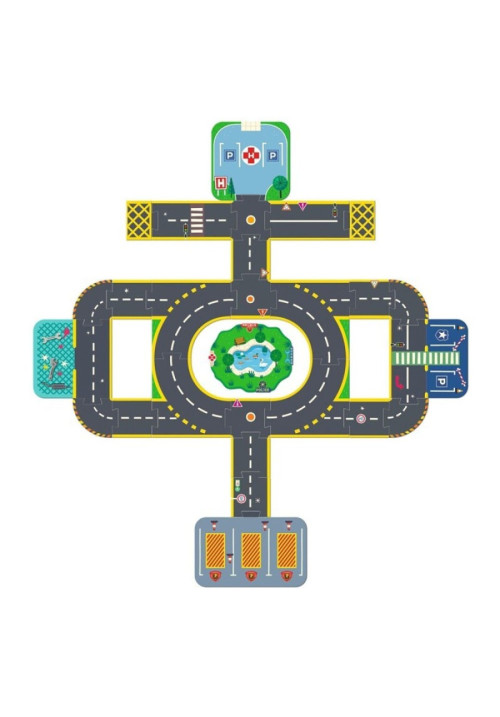 CRAZY MOTORS Puzzle Up City-Gigante - 33 pcs  DJECO