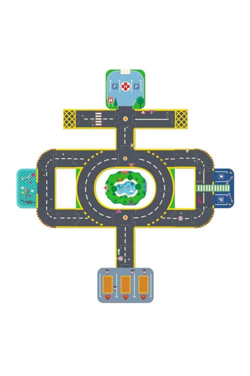 CRAZY MOTORS Puzzle Up City-Gigante - 33 pcs  DJECO CRAZY MOTORS Puzzle Up City-Gigante - 33 pcs  DJECO