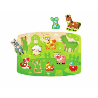 Puzzle de la Granja con Pinzas HAPE