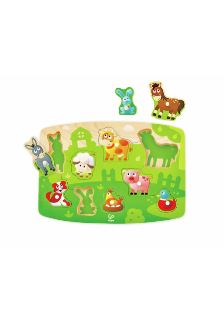 Puzzle de la Granja con Pinzas HAPE