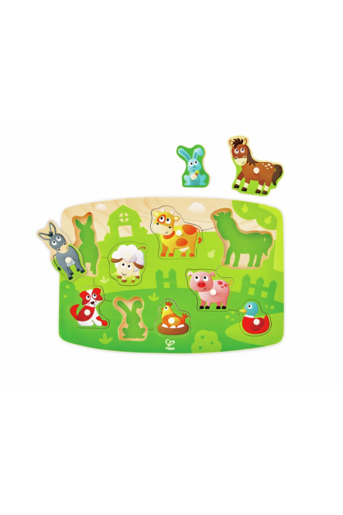 Puzzle de la Granja con Pinzas HAPE