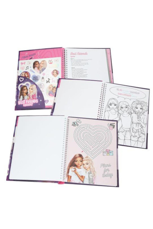 Libro para colorear con LED y sonido MY BFF Top Model BY DEPESCHE