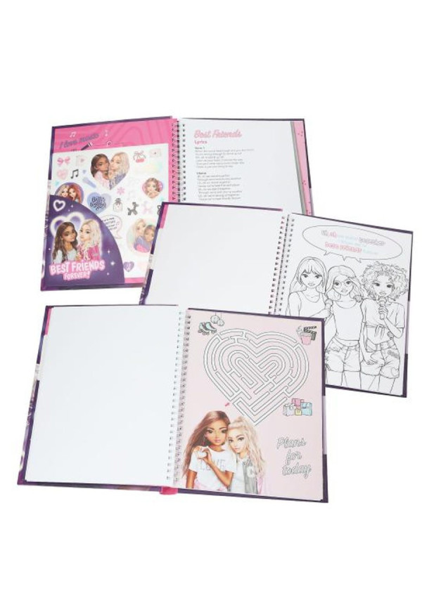 Libro para colorear con LED y sonido MY BFF Top Model BY DEPESCHE