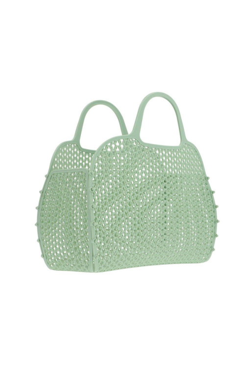 Bolso cesta vintage sage