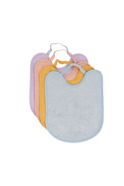 Pack 4 Baberos Rizo Blue/Mustard/Rosa/Malva TUTETE