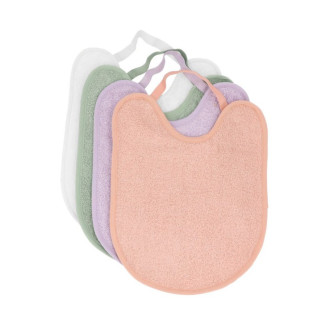 Pack 4 Baberos Rizo Rosa/Malva/Sage/Ivory TUTETE