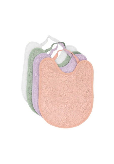 Pack 4 Baberos Rizo Rosa/Malva/Sage/Ivory TUTETE