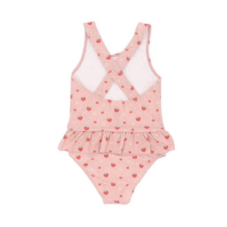 Bañador cruzado con volante strawberries MONNEKA