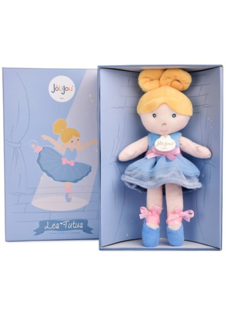 Mi muñeca bailarina - Azul - 25 cm DOUDOU ET COMPAGNIE