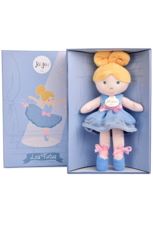 Mi muñeca bailarina - Azul - 25 cm DOUDOU ET COMPAGNIE