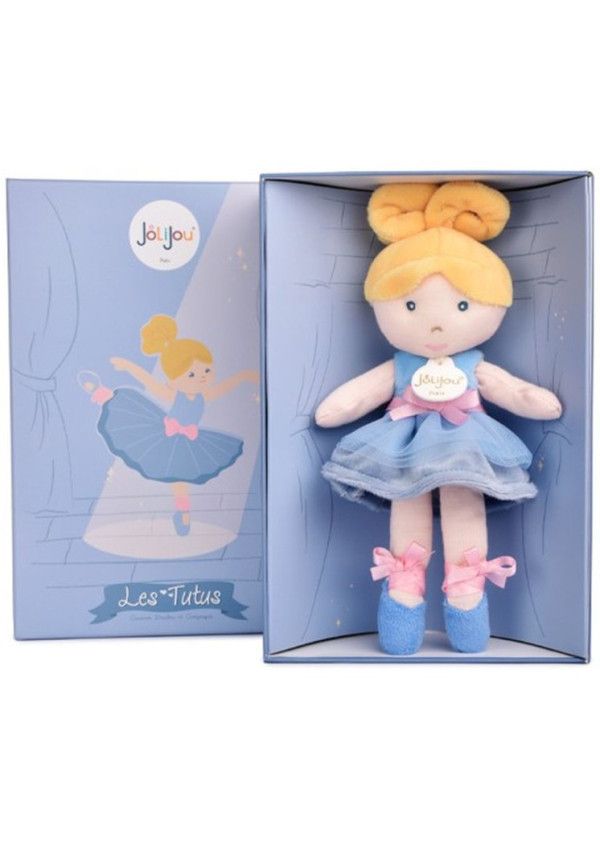 Mi muñeca bailarina - Azul - 25 cm DOUDOU ET COMPAGNIE