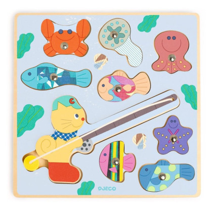 Encajable Puzz & Fish Bariolo DJECO