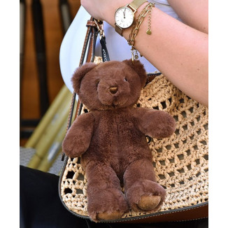 Llavero - Colgante con forma de osito de peluche - 20 cm - Marrón DOUDOU ET COMPAGNIE