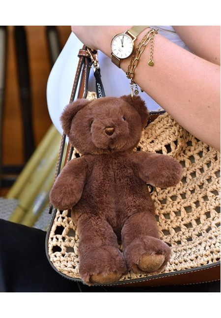 Llavero - Colgante con forma de osito de peluche - 20 cm - Marrón DOUDOU ET COMPAGNIE