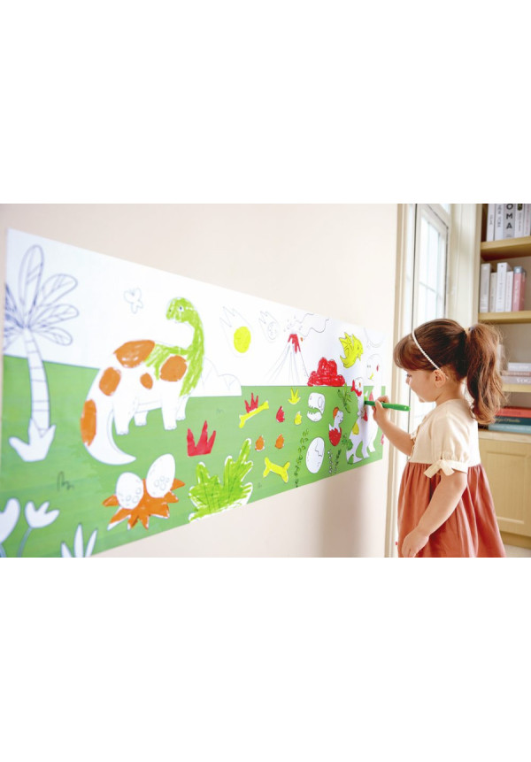 Rollo de Papel para Garabatos de Dinosaurios