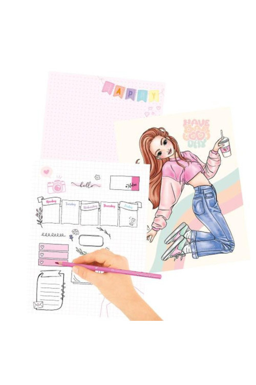 Libro de estados de ánimo para colorear con luz Top Model BY DEPESCHE