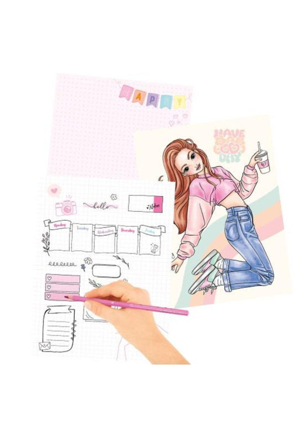 Libro de estados de ánimo para colorear con luz Top Model BY DEPESCHE