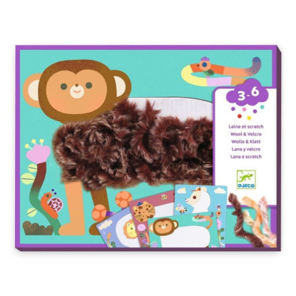 Collage Lana y velcro ¡Qué peludos! DJECO
