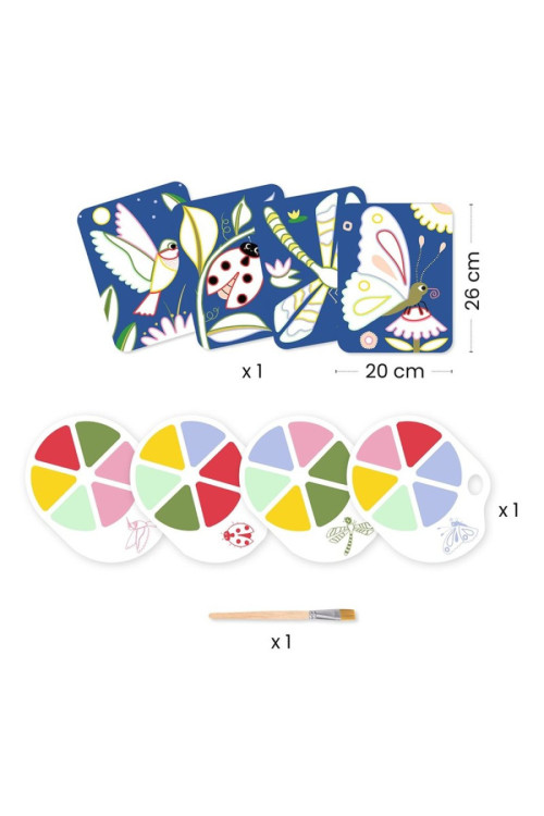 Pintura con paleta Los bichitos DJECO
