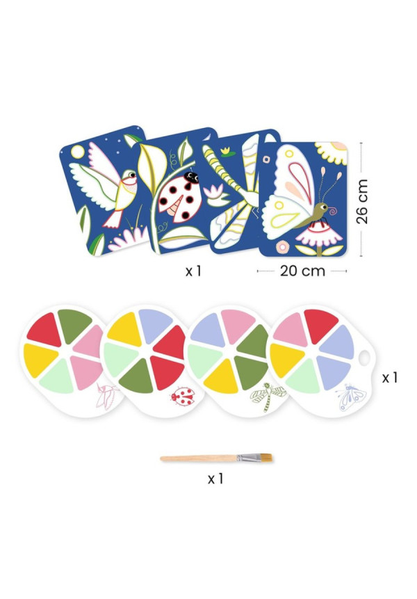 Pintura con paleta Los bichitos DJECO