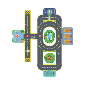 CRAZY MOTORS Puzzle Up City-Gigante - 33 pcs  DJECO