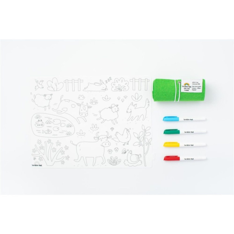 Scribble  Mat En la Granja 4 rotul.