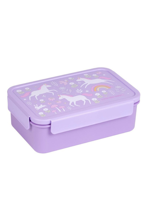 Caja almuerzo bento Unicornios A LITTLE LOVELY COMPANY