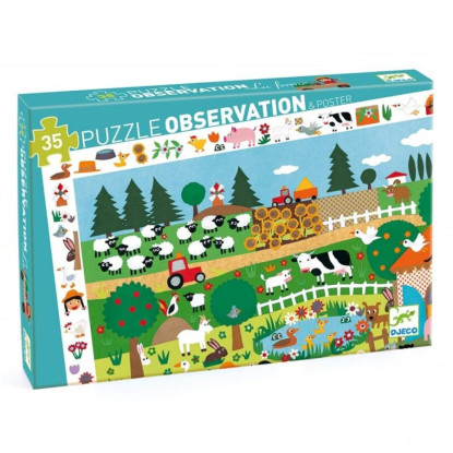 Puzzle Observación La Granja DJECO